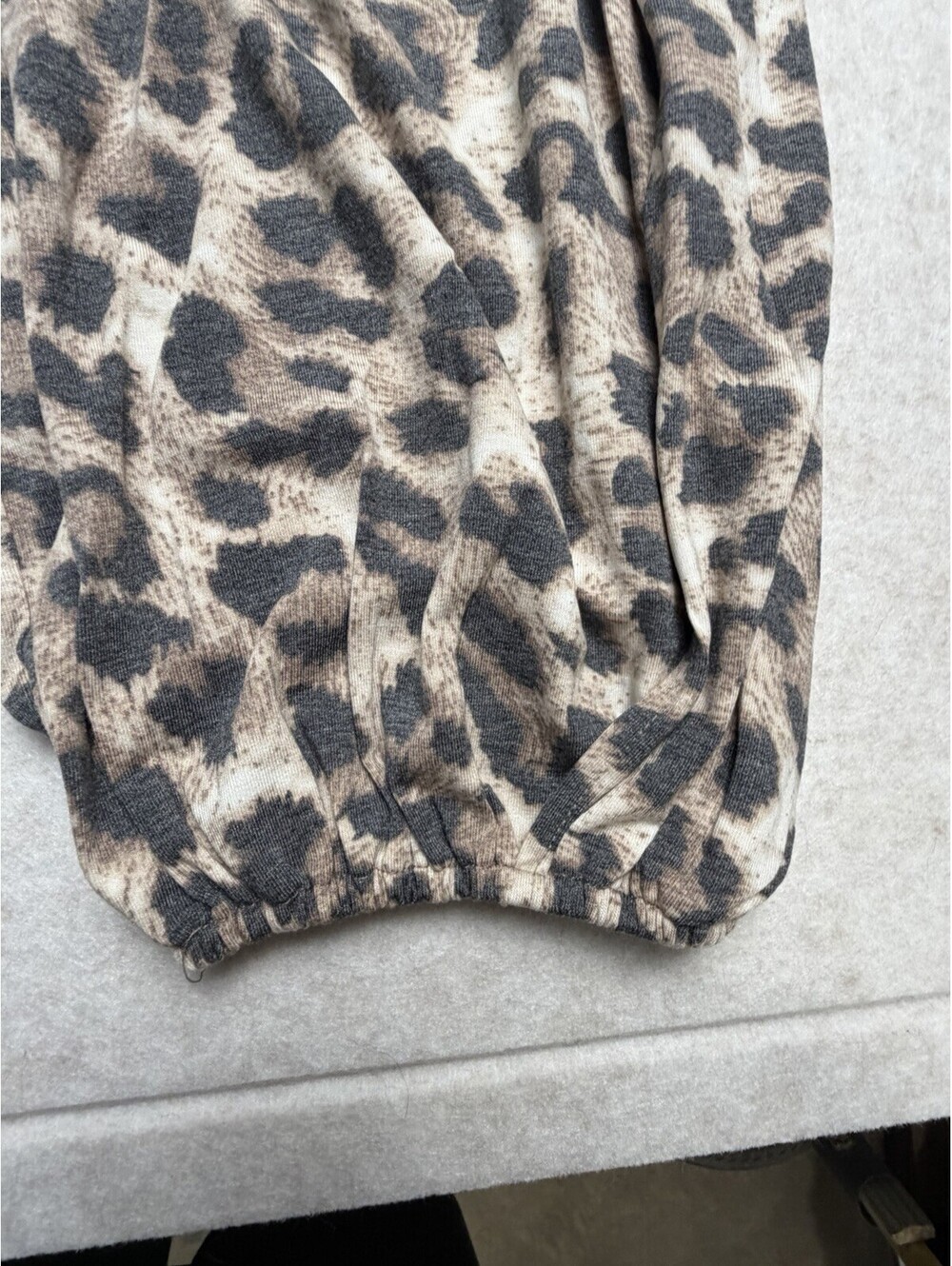 ZENANA OUTFITTERS Leopard Print Knit Harem Joggers NEW IN PACKAGE Size 1X - Picture 12 of 13